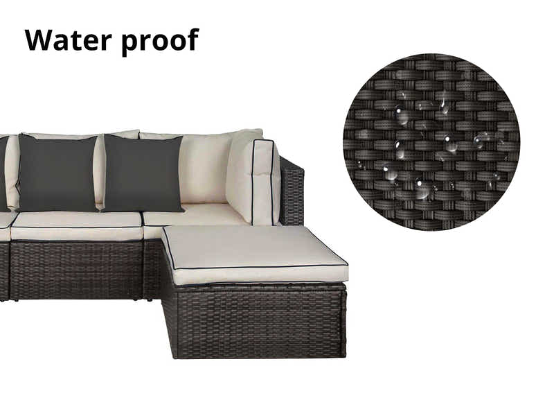 Hampton 4PC Outdoor Sofa Set PE rattan