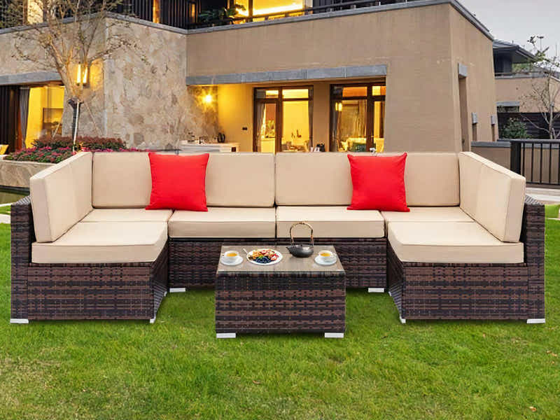 Caelan 7PC Outdoor Sofa Set