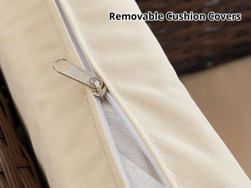 Caelan 7-Piece Outdoor Set - Brown + Beige