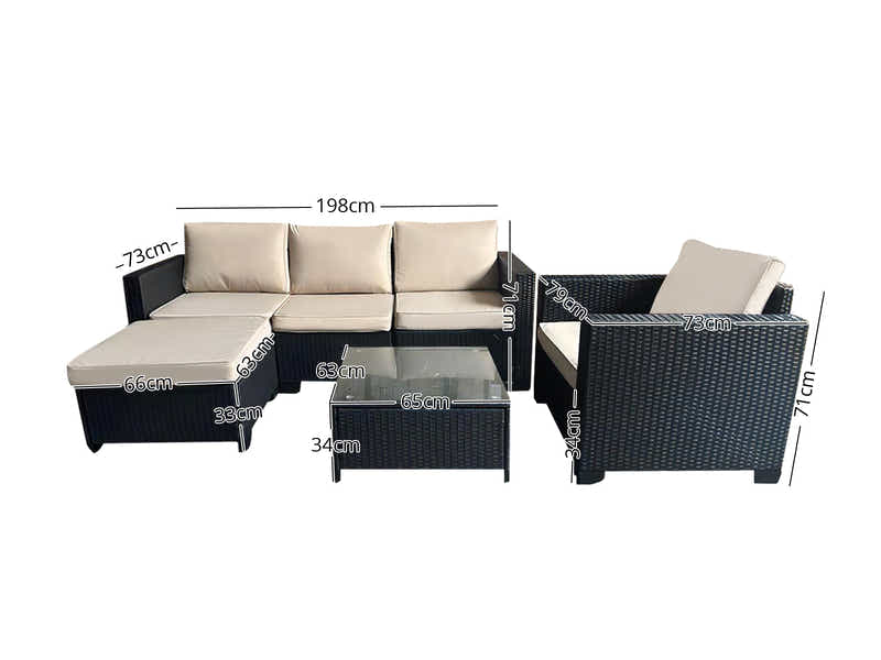 DS Eudy 6PC Outdoor Set