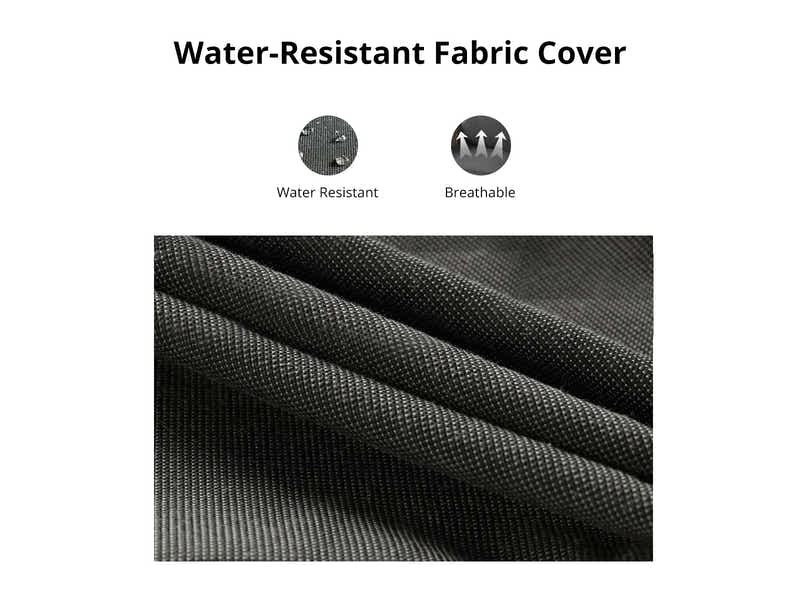 Sanstar 2PC Patio Set Khaki+Black