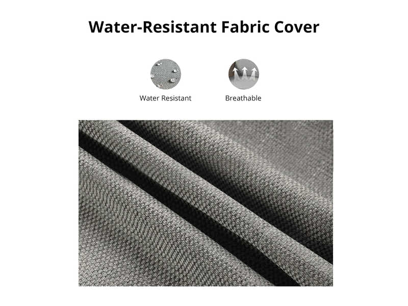 Sanstar 2PC Patio Set Khaki+Grey