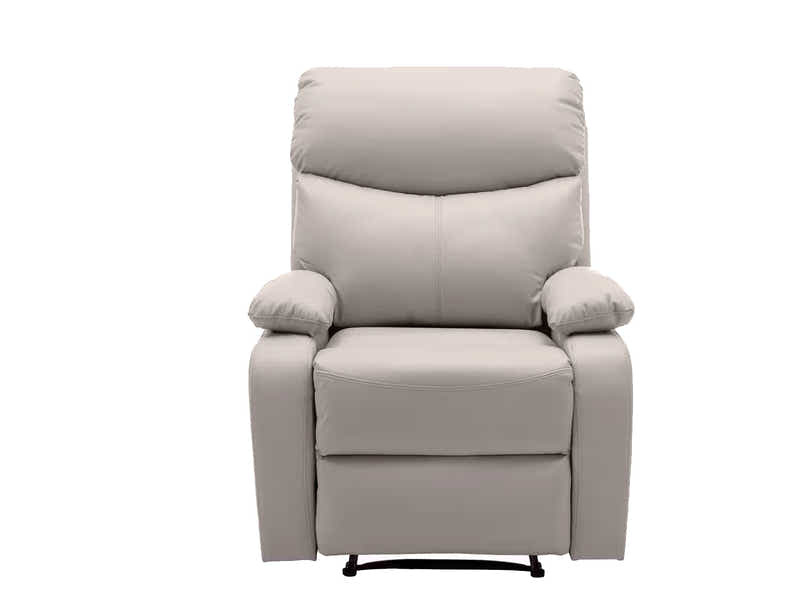 DS Giselle PU Leather Recliner Chair - Beige