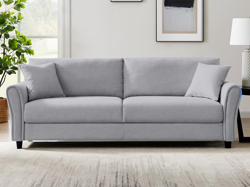 Cozza Linen Sofa - Light Grey