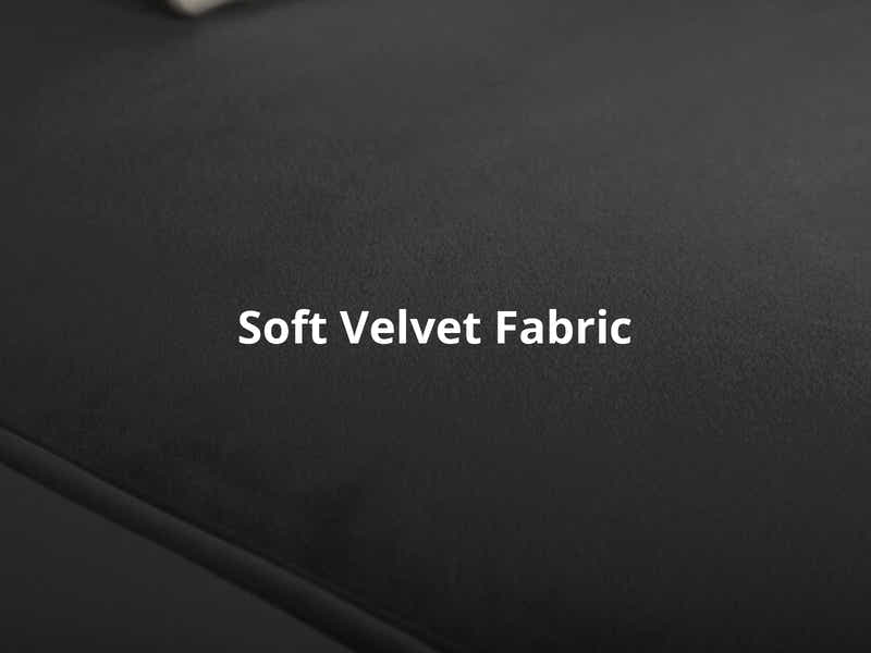 Celisha Sectional Sofa Set Velvet Black