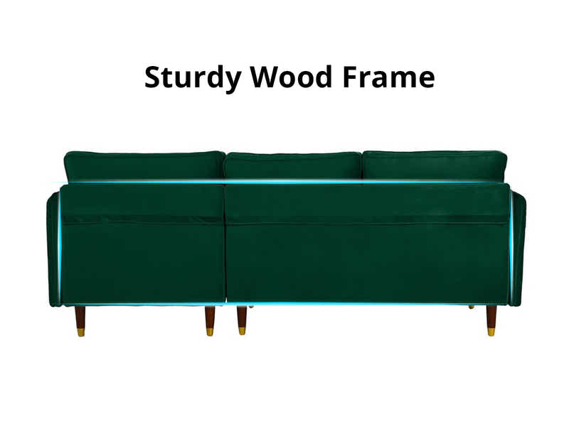 Celisha Velvet Sofa Set - Green