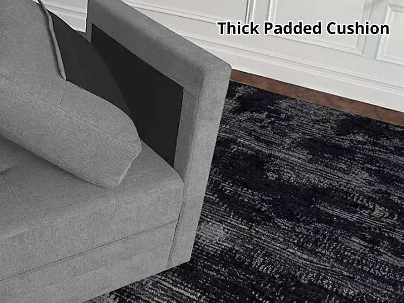 Rory Sectional Sofa Set Linen Dark Grey