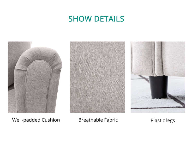 Clover Linen Sofa Beige