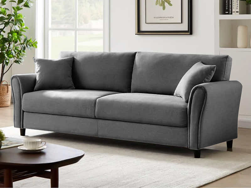 Clover Linen Sofa Dark Grey