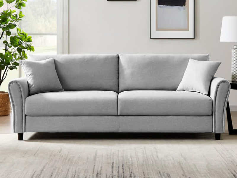 Clover Linen Sofa Light Grey