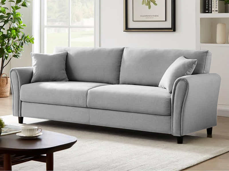Clover Linen Sofa Light Grey