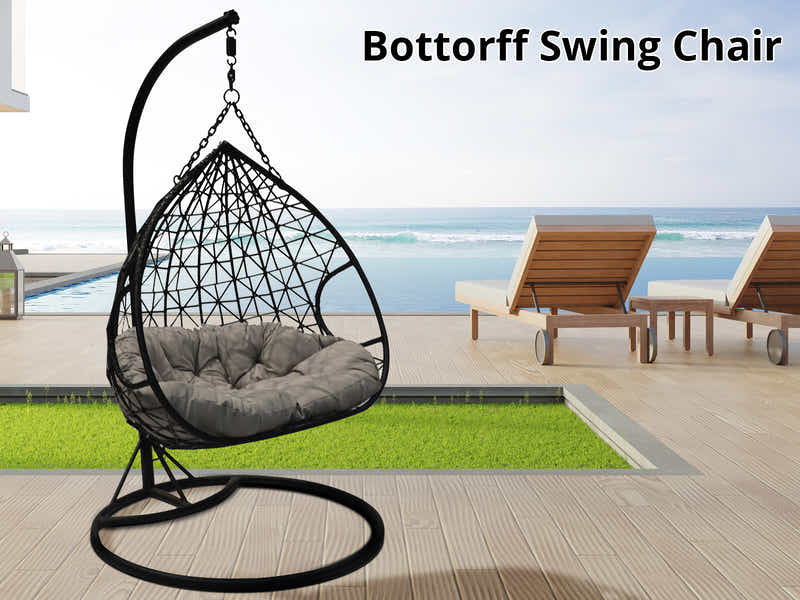 Bottorff Swing Egg Chair - Brown & Grey