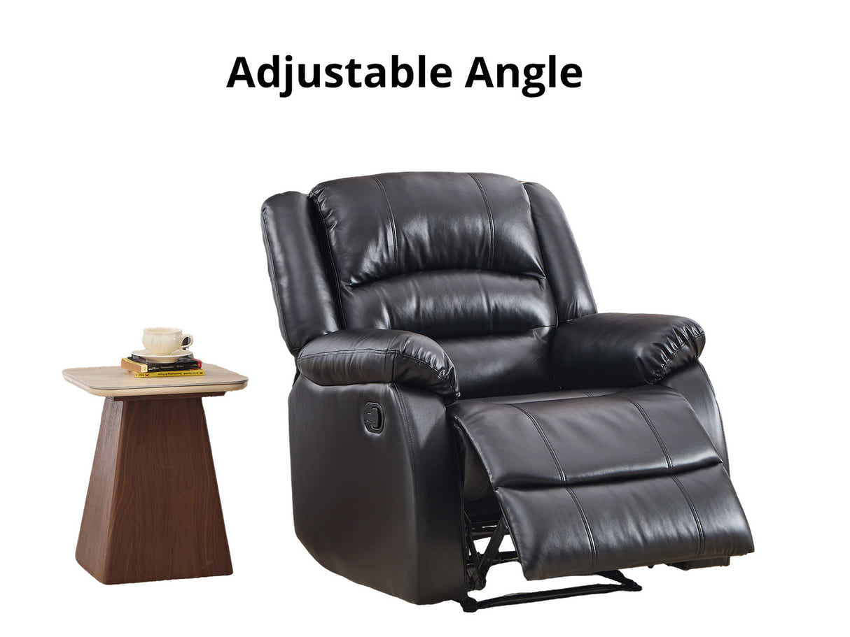 Porter Manual Recliner Sofa Set - Black
