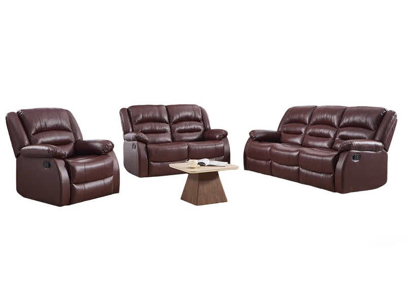 Porter Manual Recliner Sofa Set Brown