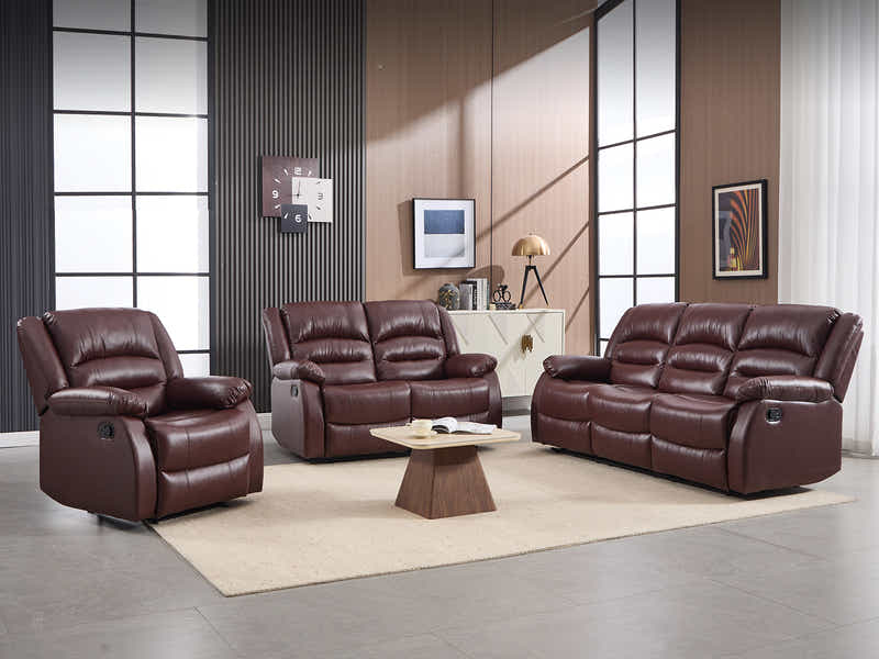 Porter Manual Recliner Sofa Set Brown
