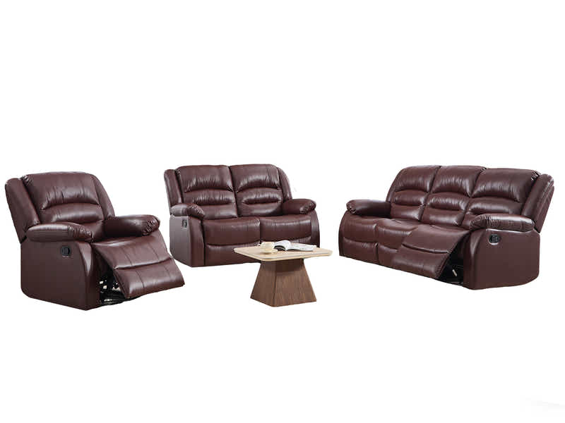 Porter Manual Recliner Sofa Set Brown