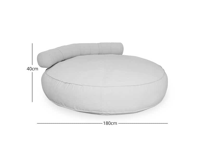 Pilo Outdoor Round Lounger - Grey