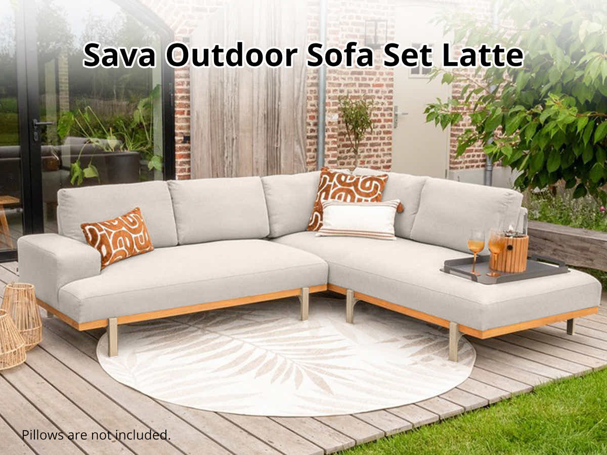 DS Sava Outdoor Sofa Set - Latte