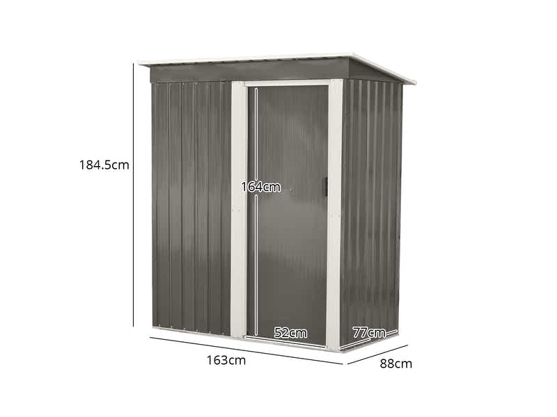 Galvanized Steel Garden Shed 3ft x 5ft