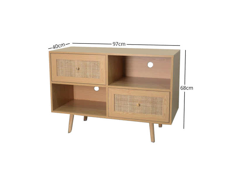 Atlantic Rattan Entertainment Unit - 97 cm