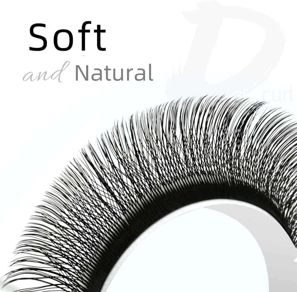 DS BS W Lashes Extensions D Curl Mixed Tray(0.07-D, 8-14mm Mix)