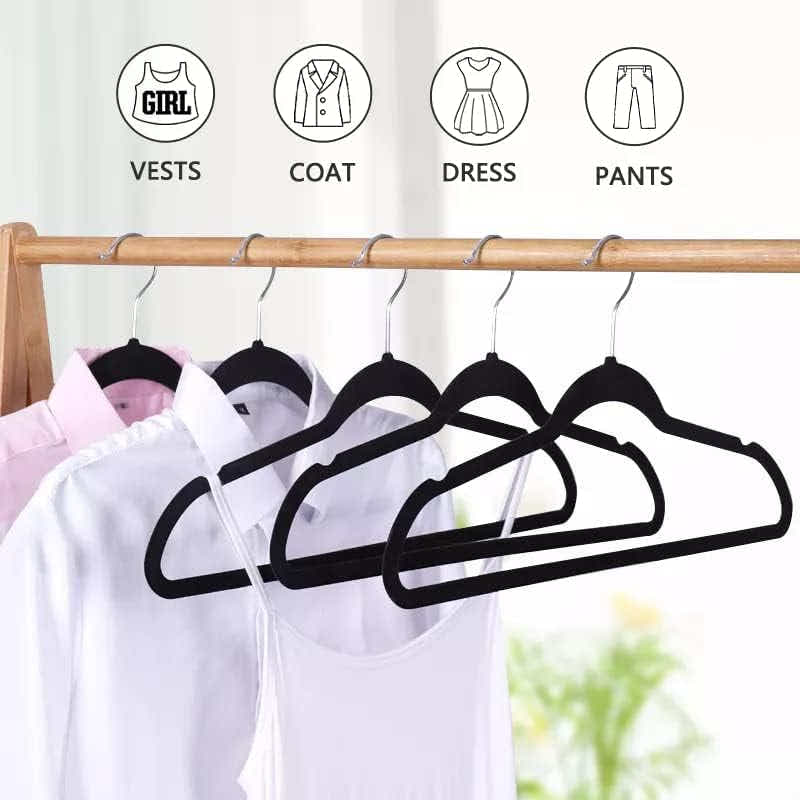 DS BS 50Pack Velvet Hangers-45cm