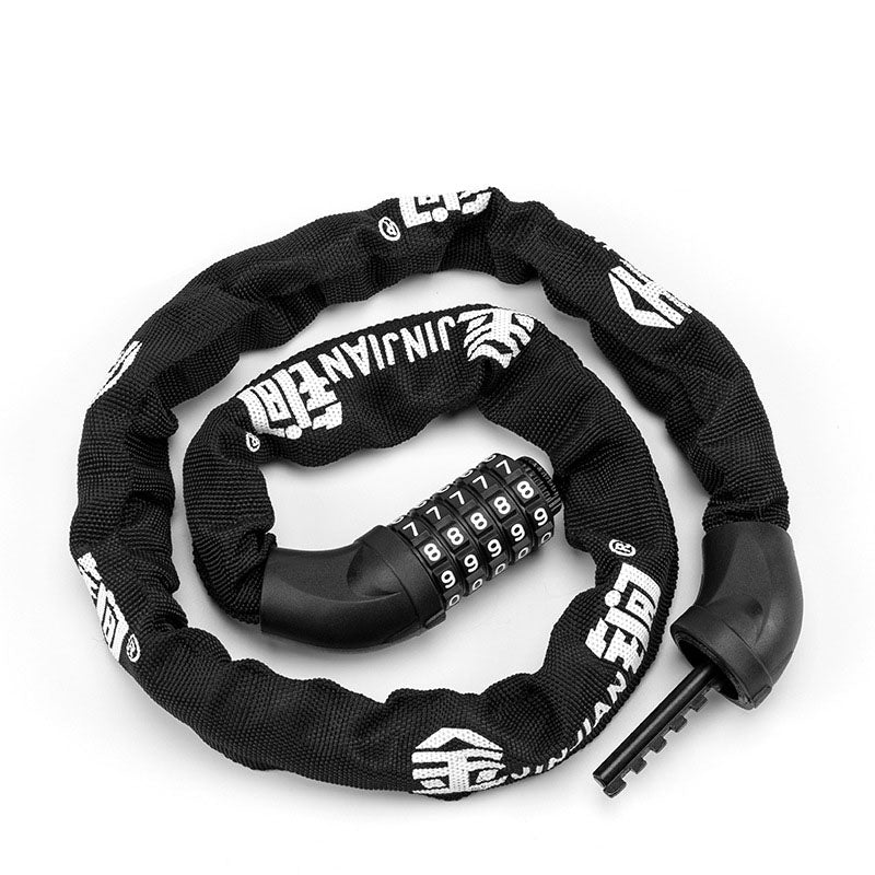 DS BS 5 Digit Combination Anti Theft Bicycle Chain Lock-Black