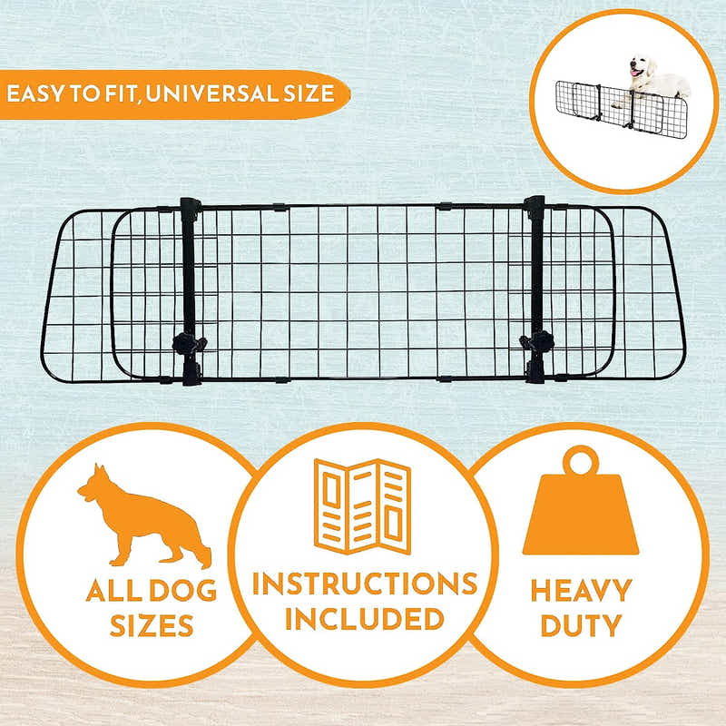 DS BS Headrest Adjustable Mesh Dog Barrier