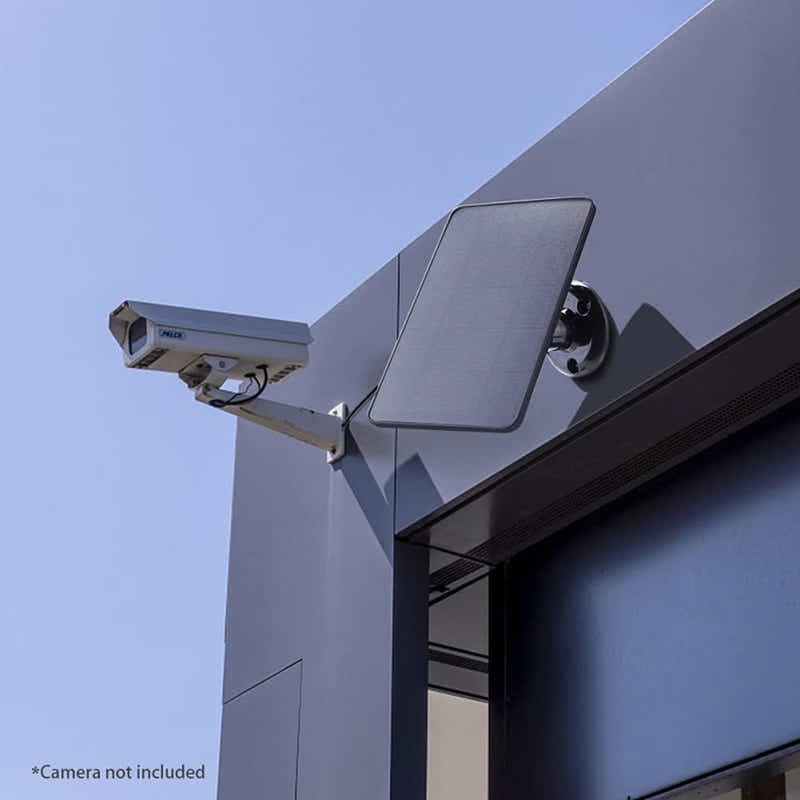 DS BS 5W Solar Panel for Wireless Outdoor Camera-Black