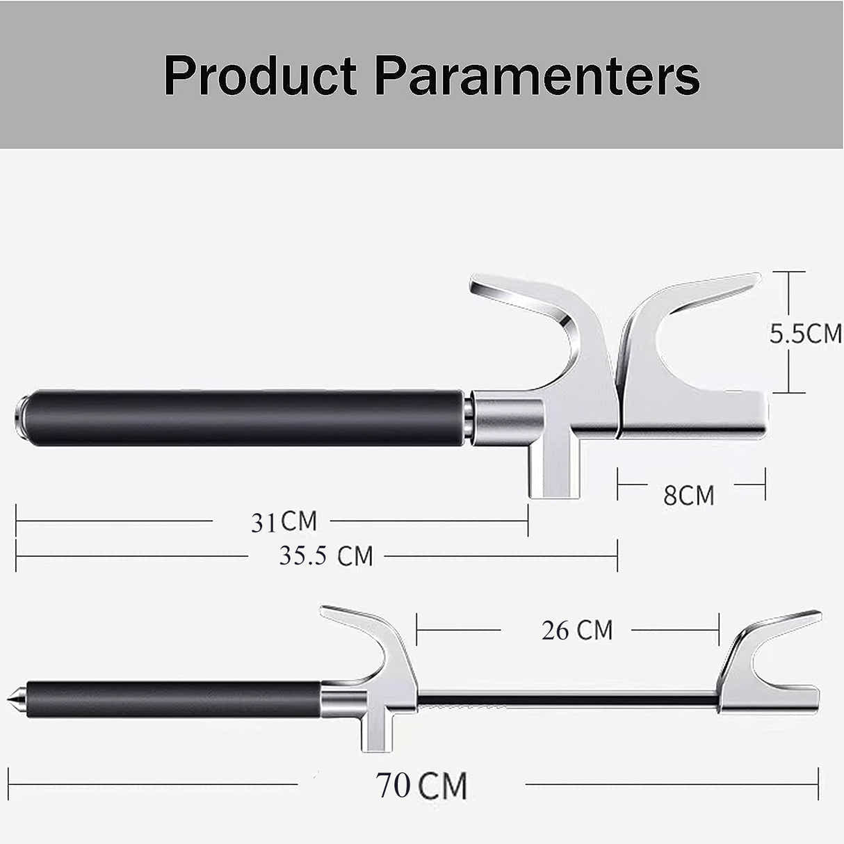 DS BS Anti-Theft Lock Device Adjustable Double Hook