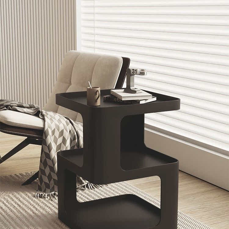 DS BS Modern Creative Design Bedside Table-Black