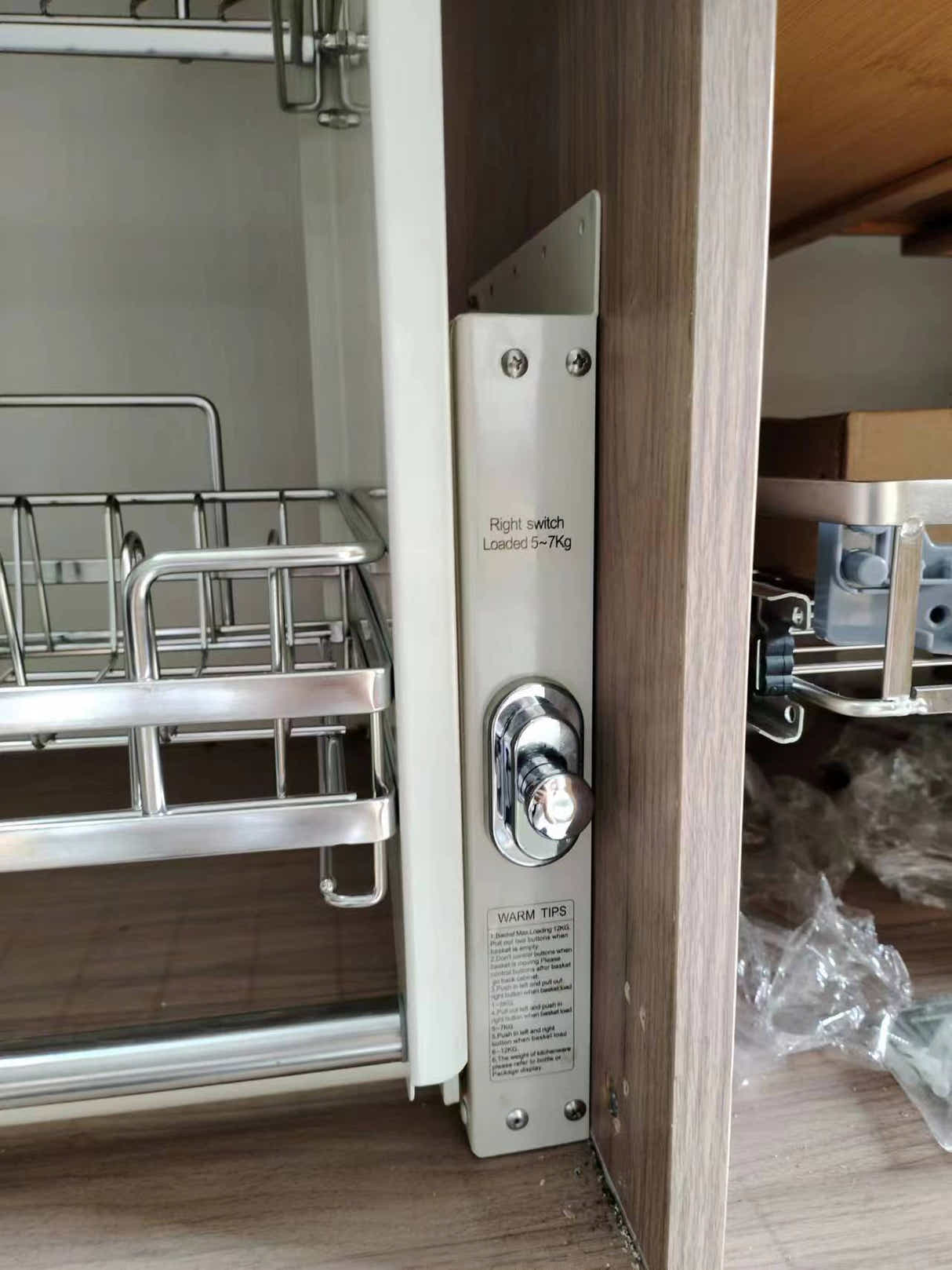 DS BS 2 Tier Pull-Out Cabinet Organizer Drop Down-900MM