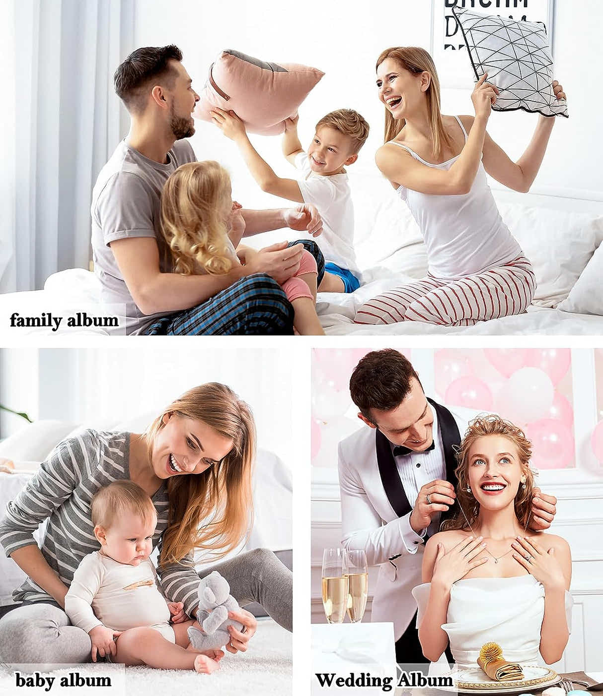 DS BS Self Adhesive Linen Photo Album - 80Pages