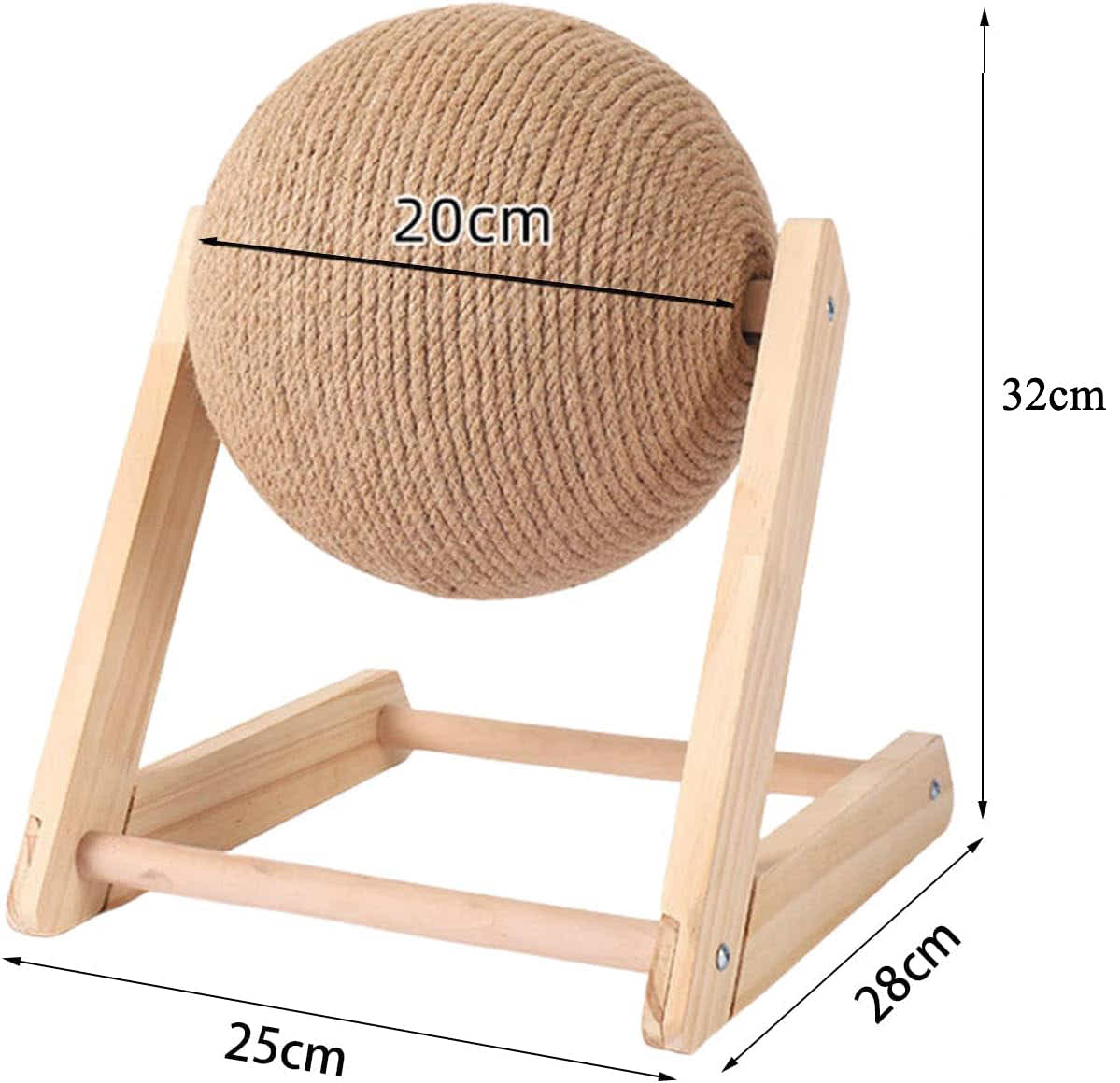 DS BS Scratch and Rotate Ball Cat Scratcher Toy
