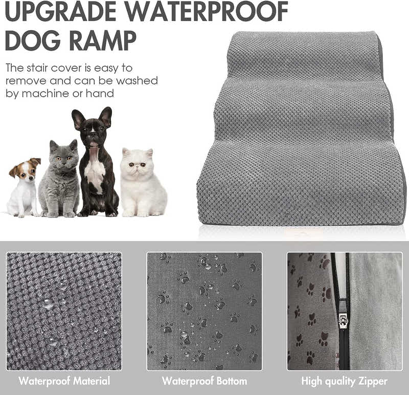 DS BS High Density Foam Pet Stairs - 3 Tiers