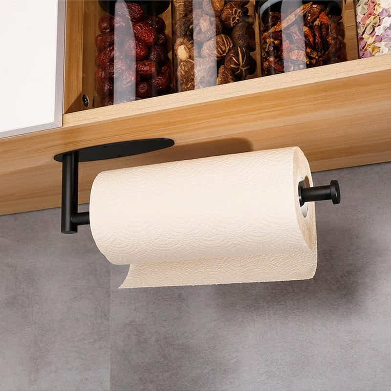 DS BS Paper Towel Holder Under Cabinet with Damping Effect