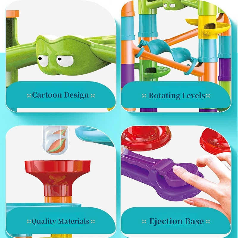 DS BS 197Pcs Piece DIY Marble Run Race Set