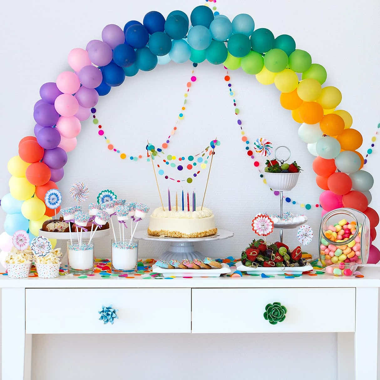 DS BS Adjustable Table Balloon Arch Holder Kit