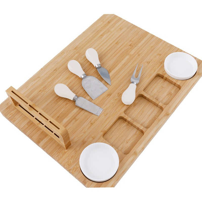 DS BS Bamboo Cheese Board and Knife Set