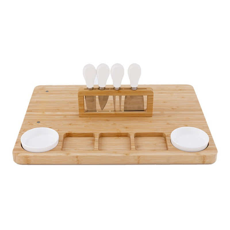 DS BS Bamboo Cheese Board and Knife Set