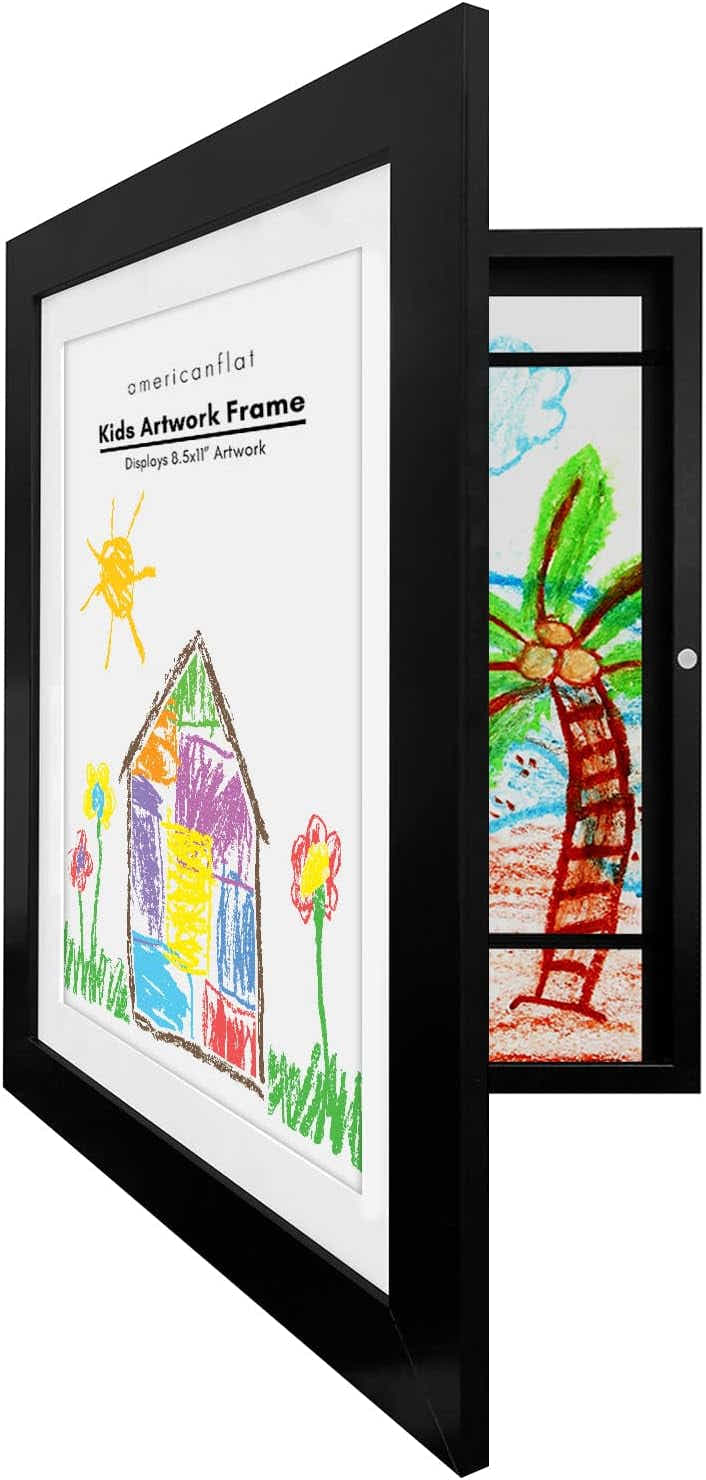 DS BS Kids Artwork Picture Frame 34x25CM-Black