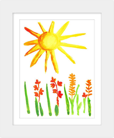 DS BS Kids Artwork Picture Frame 34x25CM-White