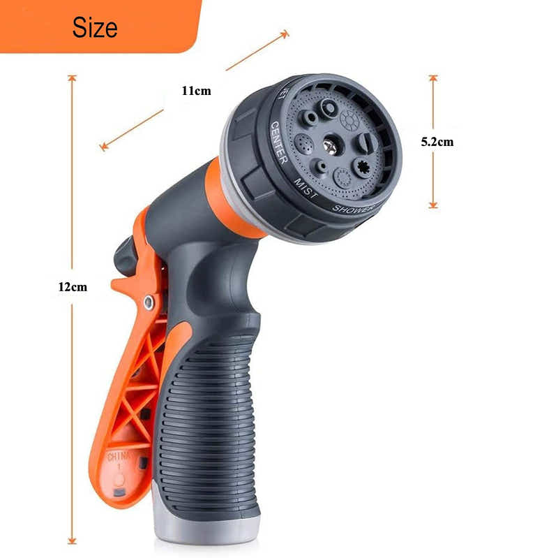 DS BS Water Spray Nozzle with 8 Adjustable Watering Patterns