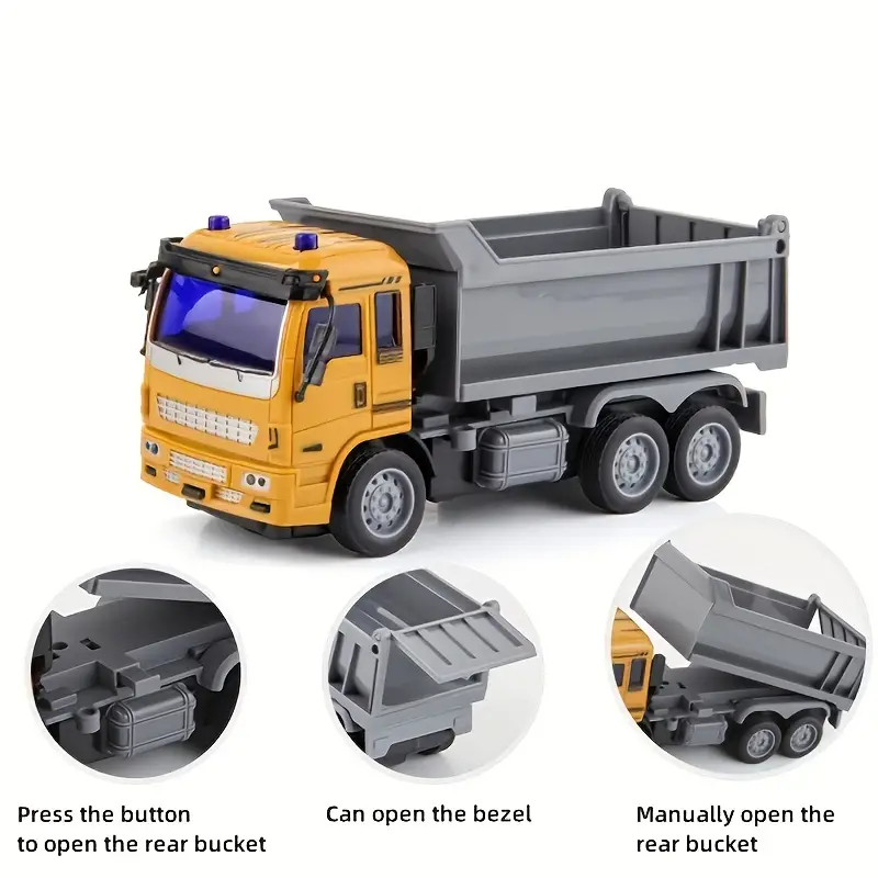 DS BS RC 4-Channel Dump Truck Toy