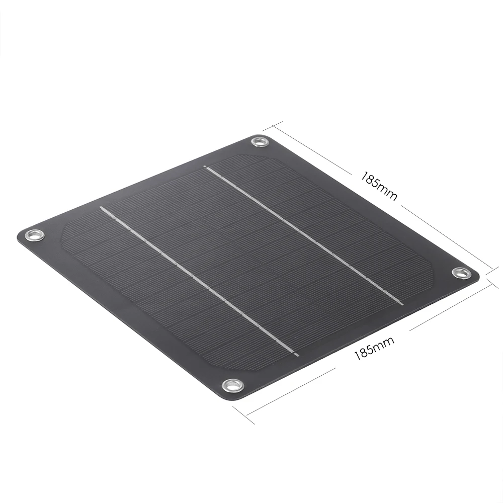 DS BS 5W Solar Fan for Greenhouse,Chicken House, Doghouse,Shed