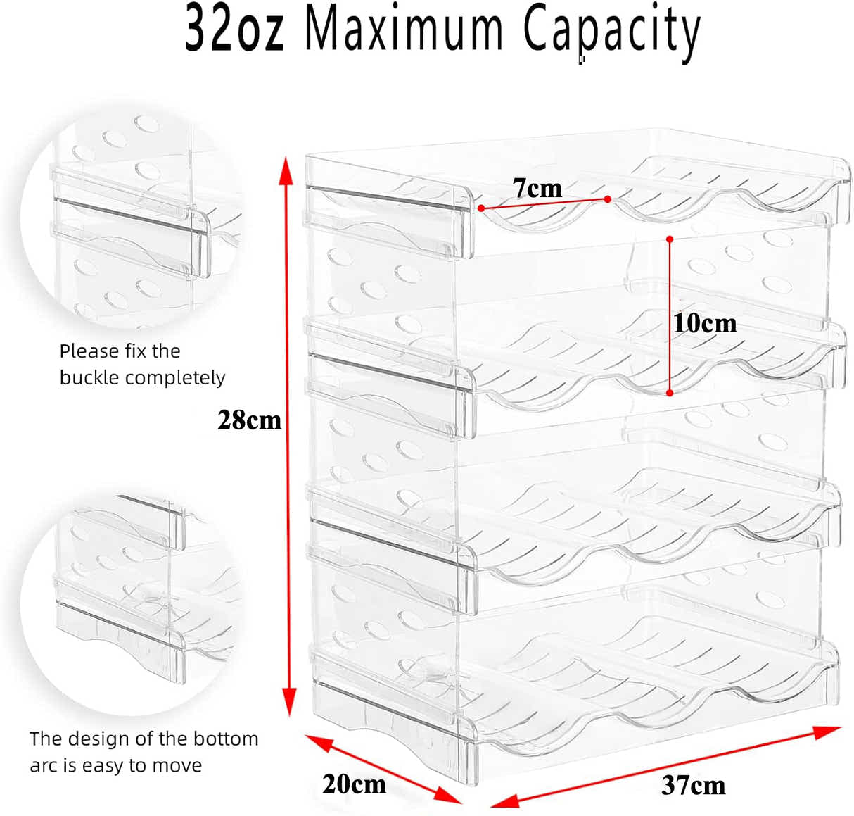 DS BS 4 Tier 12 Containers Tumbler Water Bottle Organizer