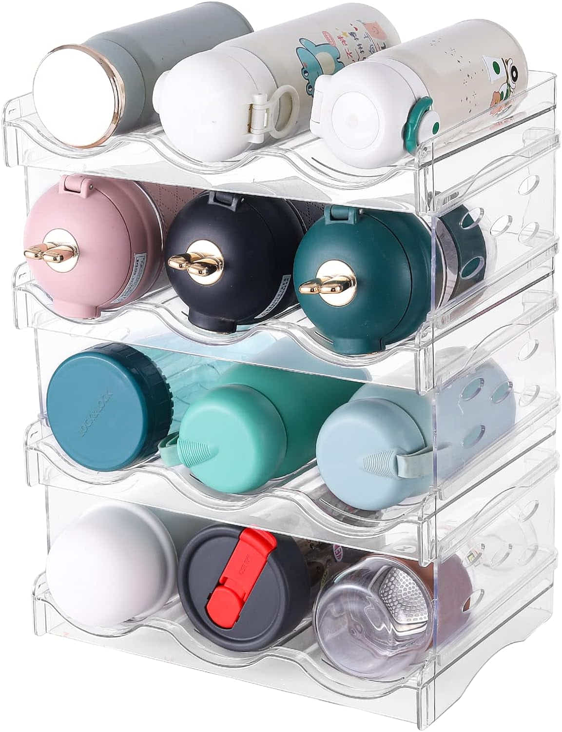 DS BS 4 Tier 12 Containers Tumbler Water Bottle Organizer