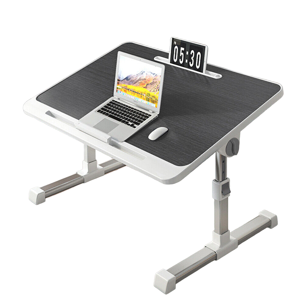 DS BS Adjustable Laptop Bed Table with Heights and Angles-Black