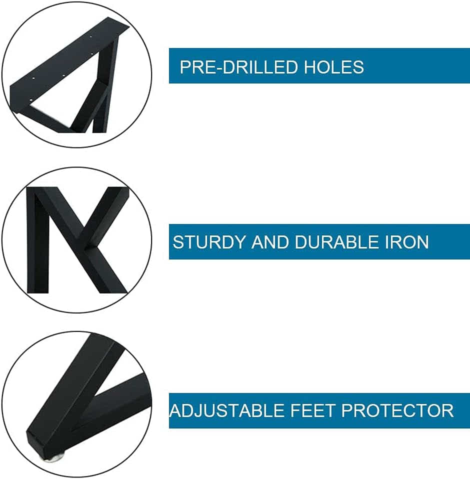 DS BS Set Of 2 Z-Shape Table Legs