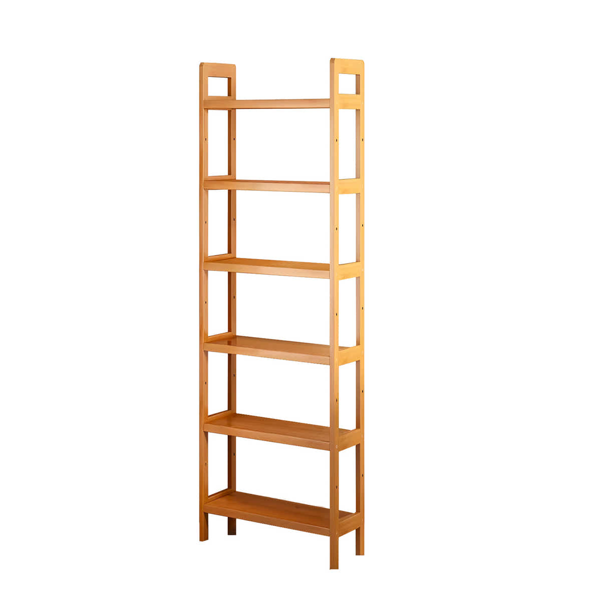 DS BS 6-Tier Bamboo Bookshelf Storage Rack-50CM